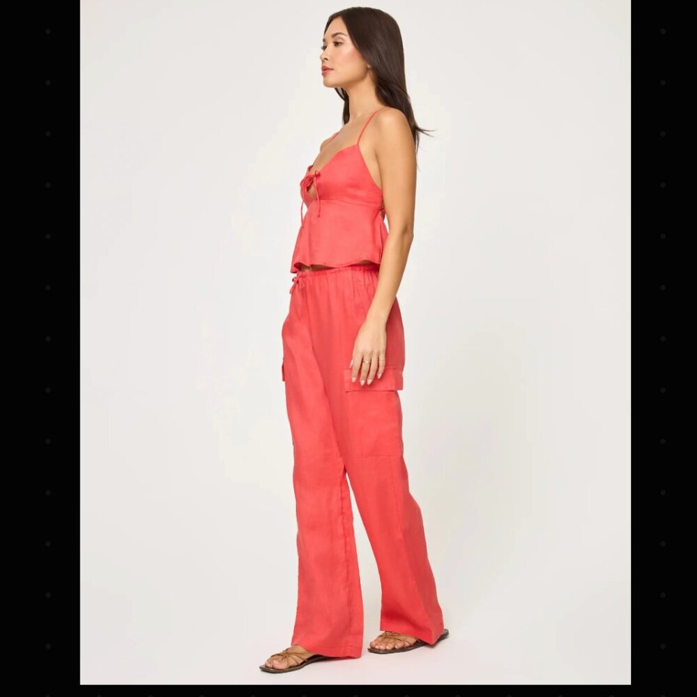 L Space - Sundown Cargo Pant - Grapefruit - Picture 4 of 5